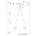 LAMPAMI - lampy szklane kule nowoczesne szkic