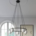 LAMPAMI - klosze białe kule, lampa sufitowa, lampa do salonu, lampy szklane kule nowoczesne