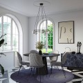 LAMPAMI - klosze białe kule, lampa nad okrągły stół, lampa do salonu, lampy szklane kule nowoczesne