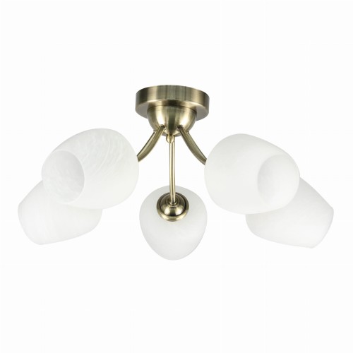 LAMPAMI - lampa sufitowa złota, lampa do salonu, złota lampa sufitowa, lampa do sypialni