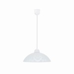 BRONTE LAMPA WISZĄCA 1X60W E27 KLOSZ BIAŁY Z WZOREM