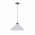 LAMPAMI - lampa sufitowa biała, lampa kuchenna, srebrna lampa wisząca, żyrandol do salonu