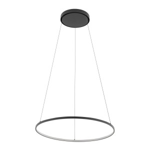 Czarna lampa ledowa wisząca długa 140 cm CIRCOLO LED M 3000K