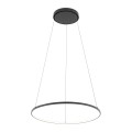 LAMPAMI - czarna lampa wisząca, lampa do salonu, lampa ledowa, ledowa lampa wisząca czarna, lampa nad stół
