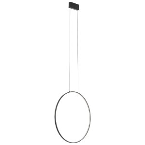 Czarna lampa ledowa wisząca CIRCOLO LED M 