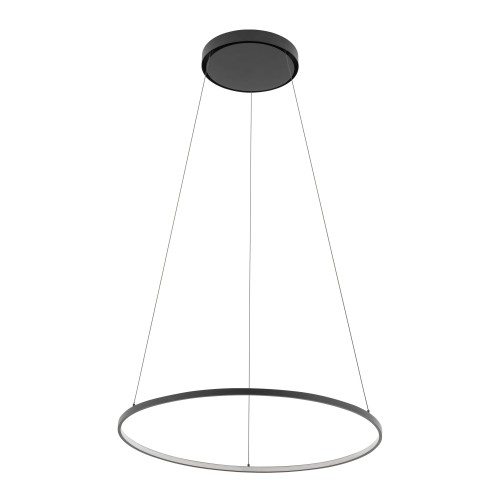 LAMPAMI - czarna lampa wisząca, lampa do salonu, lampa ledowa, ledowa lampa wisząca czarna