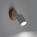 LAMPAMI - lampa ścienna drewniana, kinkiet do salonu, kinkiet nowoczesny drewniany, kinkiet przedpokój