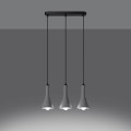 LAMPAMI - lampa betonowa wisząca, lampa z betonu, żyrandol potrójny, lampy beton, żyrandol loftowy
