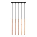 LAMPAMI - tuby wiszące, żyrandol drewniany, lampa styl boho, lampa drewniana wisząca