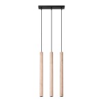 Lampa wisząca PASTELO 3L drewno