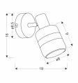LAMPAMI - lampa ścienna czarna