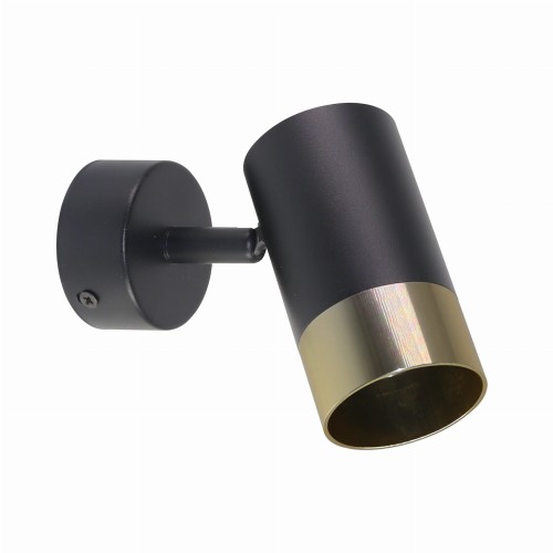 LAMPAMI - lampa ścienna czarna, kinkiet do salonu, kinkiet nowoczesny czarny, czarny kinkiet