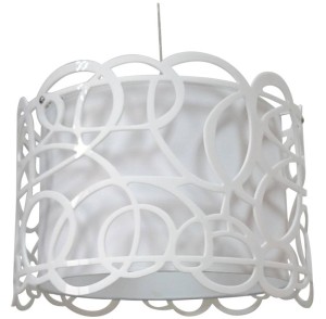Biała lampa wisząca 1xE27 60W 35 IMAGINE