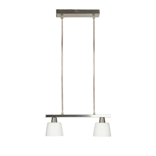 LAMPAMI - lampa sufitowa srebrna, lampa wisząca srebrna, srebrna lampa wisząca, żyrandol do salonu