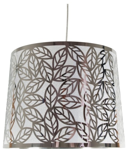 LAMPAMI - srebrna lampa wisząca, lampa wisząca nad stół, żyrandol do kuchni lampa kuchenna