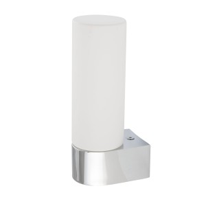 Kinkiet łazienkowy biały ze srebrnym 1xG9 IP44 NATALIE 