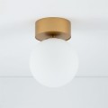 LAMPAMI - lampy szklane szklane kule, lampa sufitowa, złota lampa