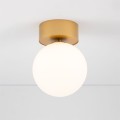 LAMPAMI - lampy szklane szklane kule, lampa sufitowa, złota lampa
