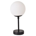 LAMPAMI - lampka nocna klosze szklane kule, czarna lampa stołowa, lampka do sypialni