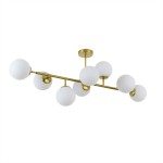 Lampa wisząca Dorado 8xE14 złota