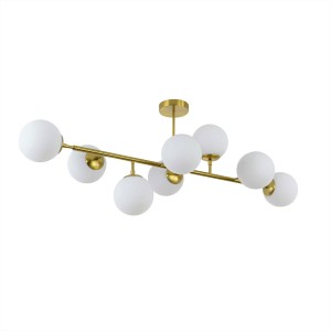 Lampa wisząca Dorado 8xE14 złota