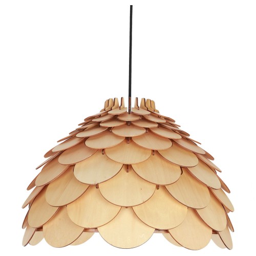 LAMPAMI - lampa drewniana sufitowa, żyrandol drewniany, lampa nad stół, lampa w stylu boho
