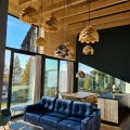 LAMPAMI - lampa drewniana sufitowa, żyrandol drewniany, lampa nad stół, lampa w stylu boho