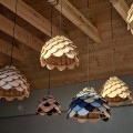 LAMPAMI - lampa drewniana sufitowa, żyrandol drewniany, lampa nad stół, lampa w stylu boho