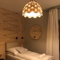 LAMPAMI - lampa drewniana sufitowa, żyrandol drewniany, lampa nad stół, lampa w stylu boho