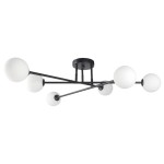 Lampa sufitowa czarna białe kule Dorado 6xG9 czarny