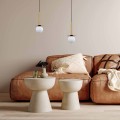 LAMPAMI - nowoczesna lampa wisząca, lampa do salonu, lampa szklane kule, lampa do sypialni, złota lampa kule