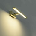 LAMPAMI - kinkiet łazienkowy złoty, kinkiet ledowy nad lustro, złoty kinkiet nad lustro, lampa łazienkowa złota