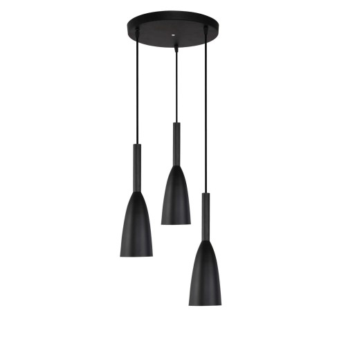 LAMPAMI - lampa nad stół, potrójna lampa wisząca, lampa wisząca czarna
