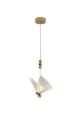LAMPAMI - nowoczesna lampa wisząca, lampa do salonu, złota lampa ledowa, lampa do sypialni, designerska lampa ledowa