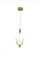 LAMPAMI - nowoczesna lampa wisząca, lampa do salonu, złota lampa ledowa, lampa do sypialni, designerska lampa ledowa