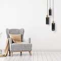 LAMPAMI - lampa nad stół, potrójna lampa wisząca, lampa wisząca czarna