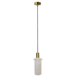 Biała lampa wisząca Tirana