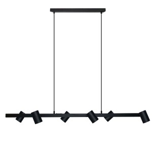 Lampa wisząca czarna SNOW 6xGU10 