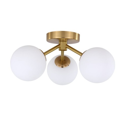 LAMPAMI - nowoczesna lampa wisząca, lampa do salonu, lampa szklane kule, lampa do sypialni, złota lampa kule