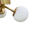 LAMPAMI - nowoczesna lampa wisząca, lampa do salonu, lampa szklane kule, lampa do sypialni, złota lampa kule