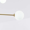 LAMPAMI - nowoczesna lampa wisząca, lampa do salonu, lampa szklane kule, lampa do sypialni, złota lampa kule
