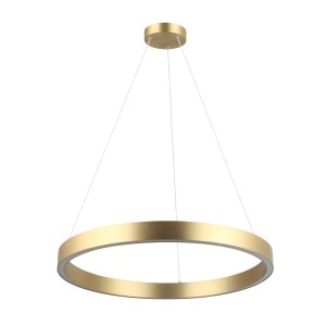 Złota lampa wisząca MIDWAY mała 1xLED Triangle