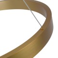 LAMPAMI - lampa wisząca złota nowoczesna, złota lampa ledowa, nowoczesna lampa do salonu, żyrandol nowoczesny do salonu