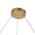 LAMPAMI - lampa wisząca złota nowoczesna, złota lampa ledowa, nowoczesna lampa do salonu, żyrandol nowoczesny do salonu