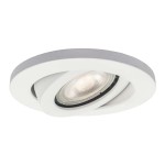 Oczko sufitowe białe regulowane podtynkowe IP65 LAGOS okrągłe 1xGU10 