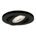 LAMPAMI - lampa sufitowa do łazienki, lampa do biura, lampa biurowa, oczko sufitowe czarne, czarna oprawa stropowa