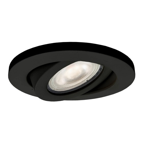 LAMPAMI - lampa sufitowa do łazienki, lampa do biura, lampa biurowa, oczko sufitowe czarne, czarna oprawa stropowa