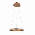 LAMPAMI - lampa wisząca złota nowoczesna, złota lampa ledowa, nowoczesna lampa do salonu, żyrandol nowoczesny do salonu