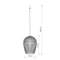 LAMPAMI - lampa sufitowa BOHO szkic