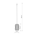 LAMPAMI - lampa sufitowa BOHO szkic